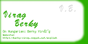 virag berky business card